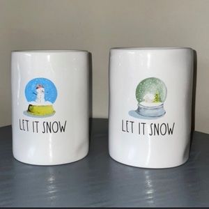 Rae Dunn LET IT SNOW Candle Bundle